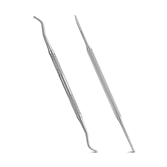 2pcs Ingrown Toenail File And Lifters, Teenitor Professional Surgical Safe Nail Treatment Pedicure Tool Kit Under Nail Cleaner Tools Pain Relief