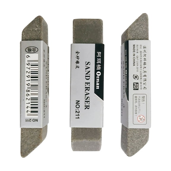 2pcs Ink Eraser Double Head Frosted Sand Erasers Matte Pen Eraser for Ballpoint, Fountain Pen, & Pencil Markings, Precision Correction Tool