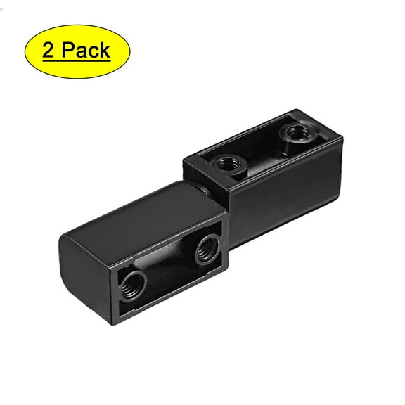 2pcs Inline Style, Zinc Alloy Removable Lift Off Hinges 62mm Long Black