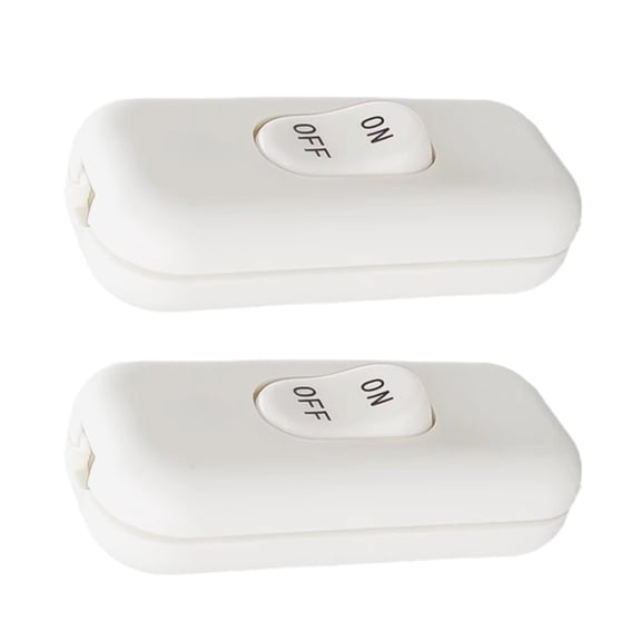 2pcs Inlines Switches Portable for Desk and Cabinet Lamp Daily Casual Use
