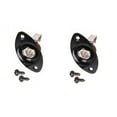 thumbnail image 1 of 2pcs Input Output Jack and Plate Oval Gold for Electric Guitar Socket Jackplate, 1 of 7