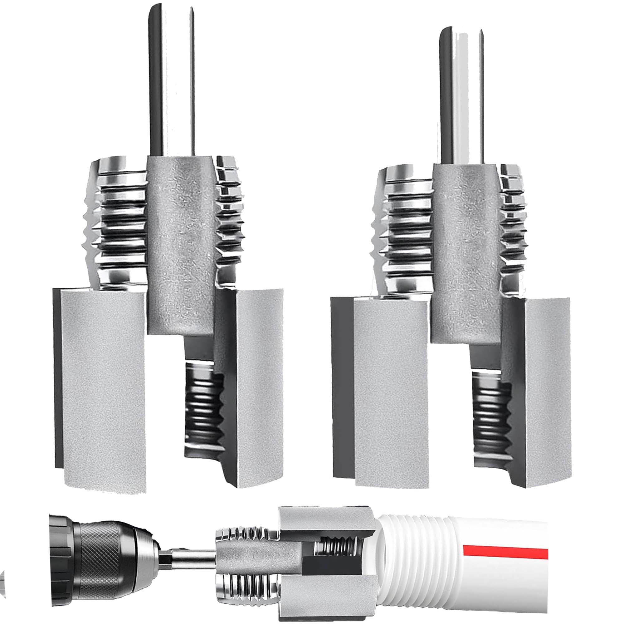 2pcs Integrated Internal & External Pipe Threading Tool,2025 New Pipe ...