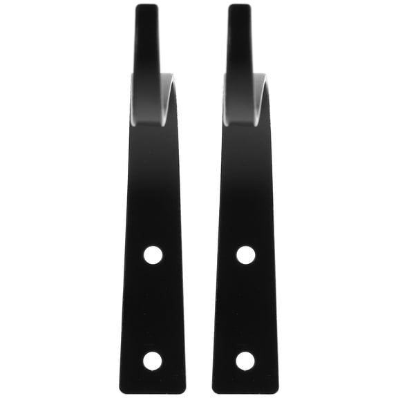 BALAHAPY Iron Flower Basket Hangers Black 2Pcs 13X9X2CM
