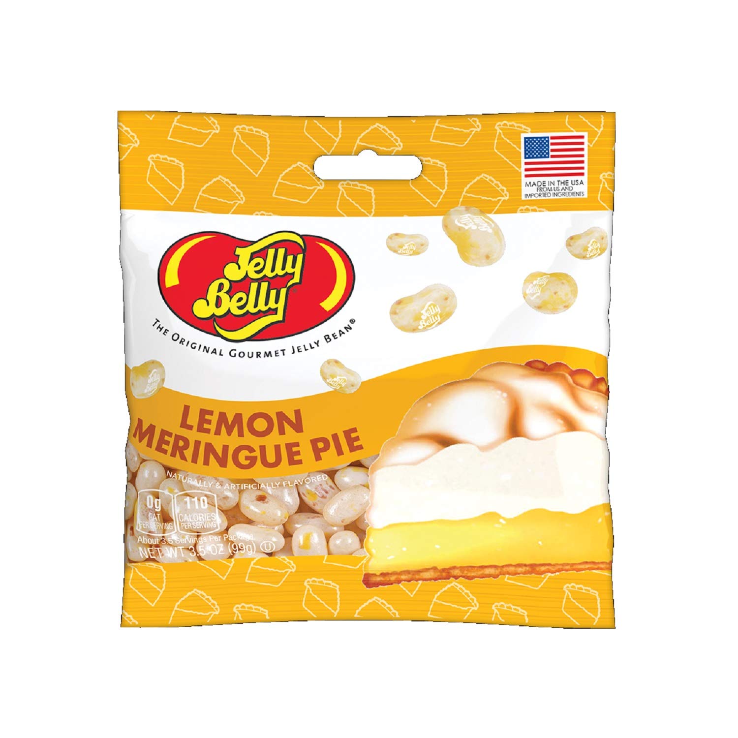2pcs JB Lemon Meringue Pie Grmet Jelly Bean Candy 3.5 nce Bag