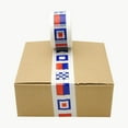 2pcs JVCC Designer Packaging Tape (SLPT20) 2 in. x 75 ft. (Boat Flags