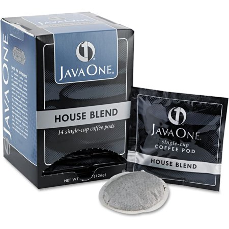 2pcs Java One 40300 Coffee Pods, House Blend, Single Cup, 14/Box
