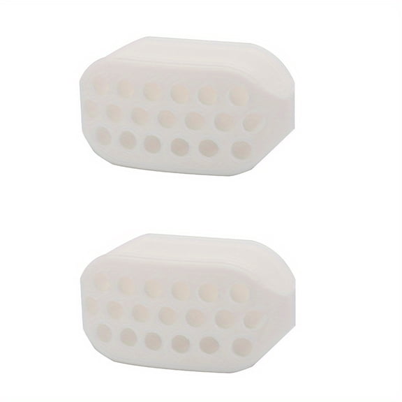 2pcs Jaw Trainer Fitness Facial Muscle Exerciser Silicone Chewing Bite Exerciser