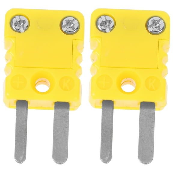 2pcs K-type Thermocouple Connector Adapter Cable Connector K Type Thermocouple Plug