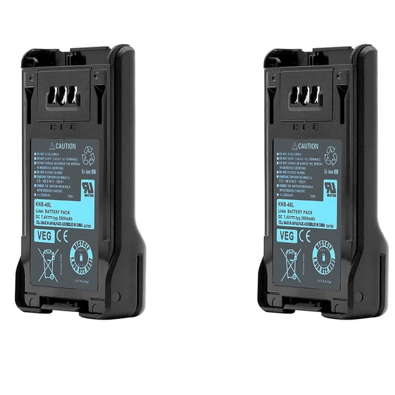 2pcs KNB-48L 7.4v 2600mAh battery for Kenwood NX-200 NX-300,Two-Way Base Radio
