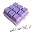 thumbnail image 1 of 2pcs Keyboard Fidget Toy Click Keychain Stress Relief Button Toy 9-in-1 Keyboard Decompression Button Gift for Adult Colorful Macaron, 1 of 7
