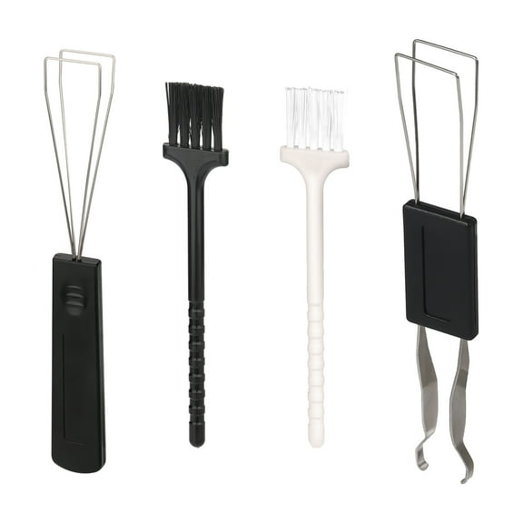 2pcs Keyboard Keycap Puller+ 2pcs Cleaning Brushes Universal Mechanical Keyboard