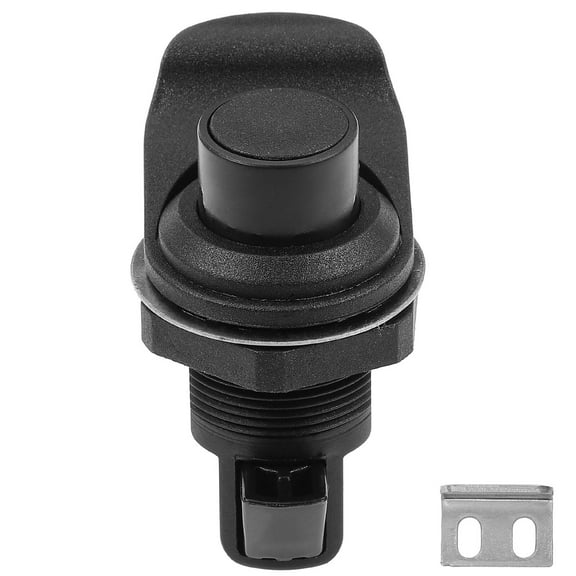 HEALEEP Keyless Push Button Cabinet Latch Lock, Black, 2-Pack, Secure Home Safety for Cabinets and Drawers
