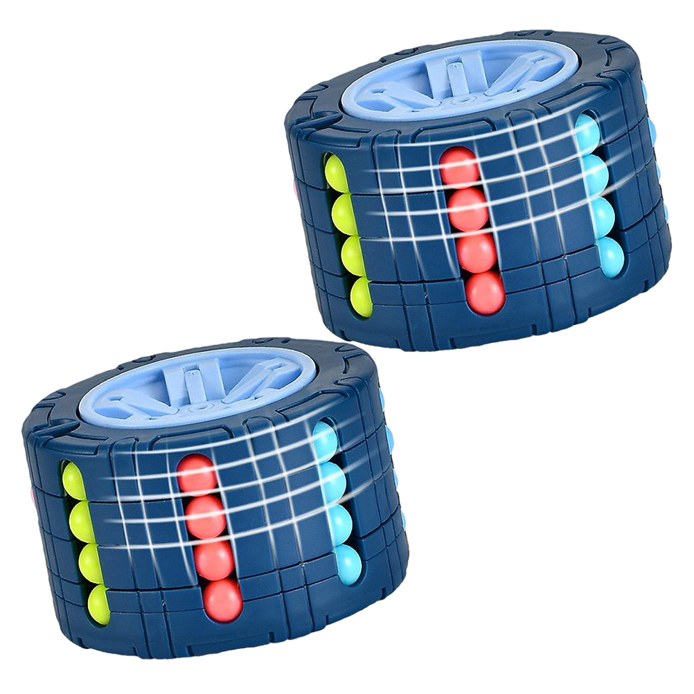 2pcs Kids Fingertip Plaything Puzzle Toy Educational Bean Cube Toy for