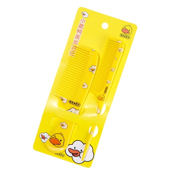 2pcs Kids Hair Combs Set Cartoon Children Hairdressing Comb with Pointed Tail Comb Parting Comb Wide Teeth Comb