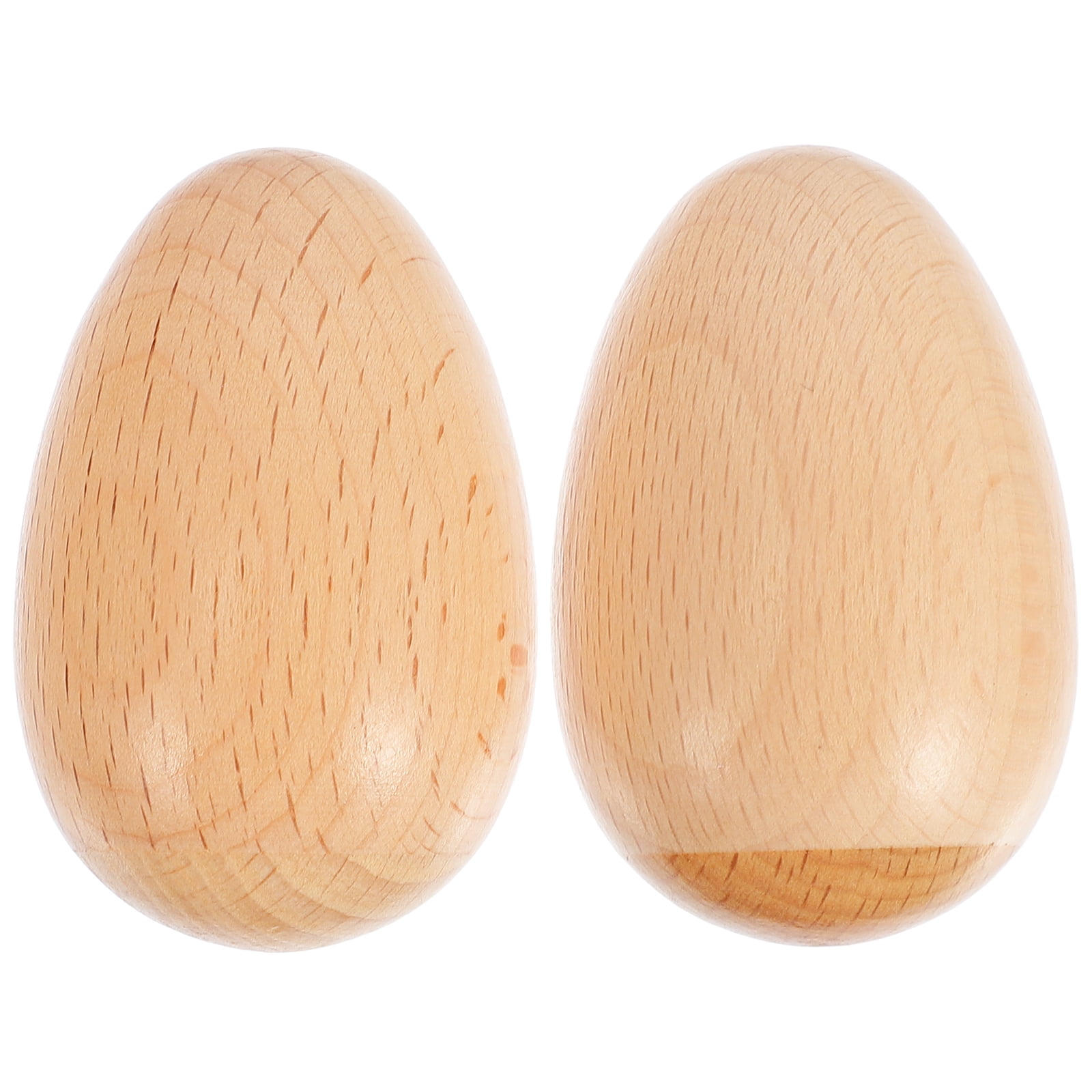 2pcs Kids Wooden Musical Percussion Instruments Funny Wood Egg Shaker