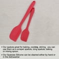 thumbnail image 1 of 2pcs Kitchen Cooking Silicone Spatula Set Heat Resistant Turner Scraper Cooking Baking Utensils Red, 1 of 7