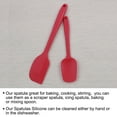 thumbnail image 1 of 2pcs Kitchen Cooking Silicone Spatula Set Heat Resistant Turners Scraper Cooking Utensils Red, 1 of 7