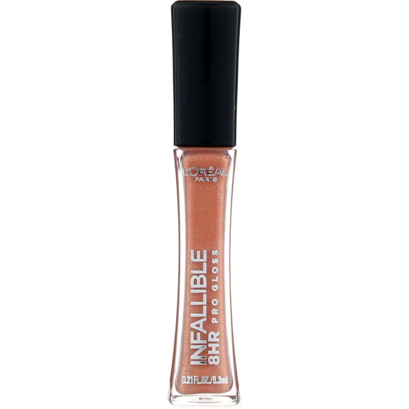 L'Oreal Paris Infallible 8 Hour Pro Gloss Pro Lip Gloss, Coral Sands 405, 0.21 fl oz (2 pack)