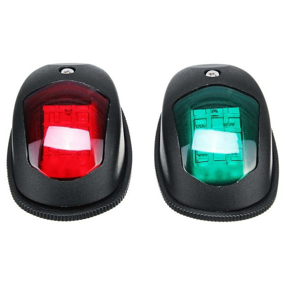 ADDHAT Boat Navigation Light Red Acrylic 2Pcs 3.9In