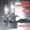 thumbnail image 1 of 2pcs LED Car Headlights Bulb Lamp Kit-H1-BB005/H7/H11/H9/H8 & More, 6500K White Light, High/Low Beam, Quick Install Fog Lights With Super Cooling System,Headlights For Cars 9005/HB3 9006/HB4, 1 of 9