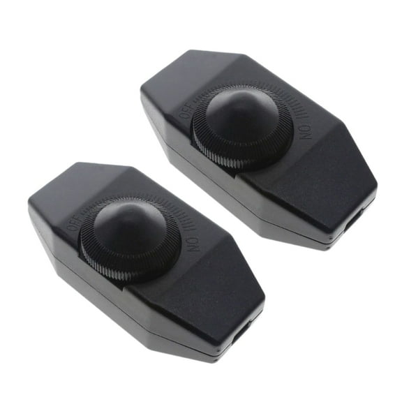 2pcs LED Dimmer Switch Adjustable Knob Easy Installation Lighting Fixture Electrical Accessories for Dimmable Lights