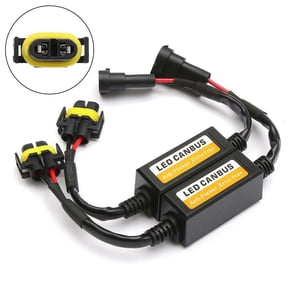 2pcs LED H11 Headlight Canbus Error Free Anti-Flicker Resistor Canceller-Decoder