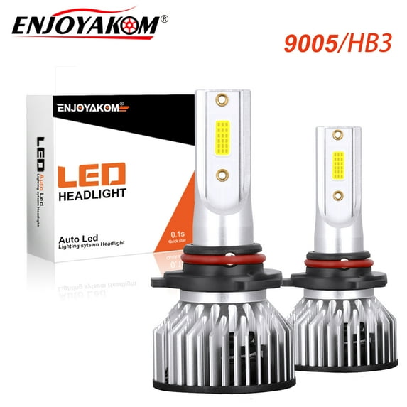 2pcs LED Headlight Bulbs 9005 High Beam For Honda CRX 1988-1991 Super Bright 6000K White