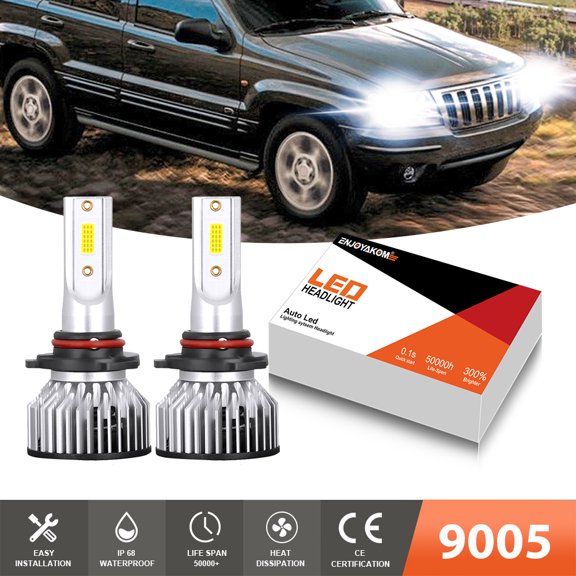 2pcs LED Headlight Bulbs 9005 High Beam For Toyota Matrix 2003-2014 Super Bright 6000K White