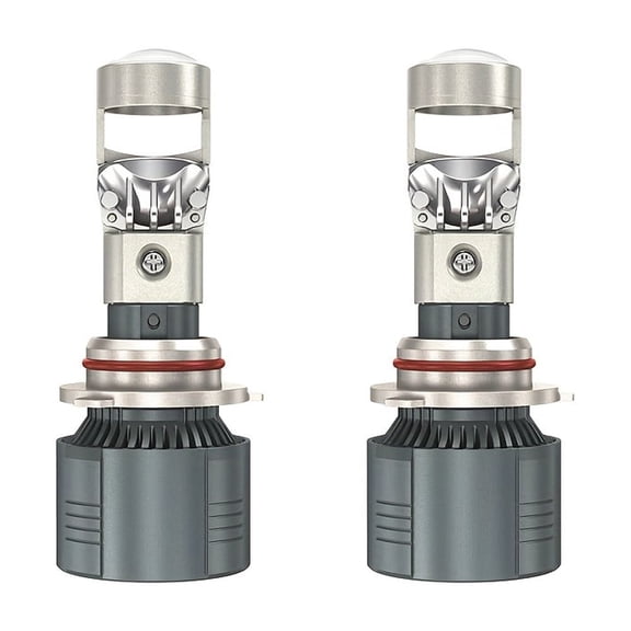 2pcs LED LENS Projector Headlight H7 H4 9005/HB3 9006/HB4 H8 H9 H11 Canbus LED Car Headlamp 12V 6000K LHD Auto Bulb, Without Battery