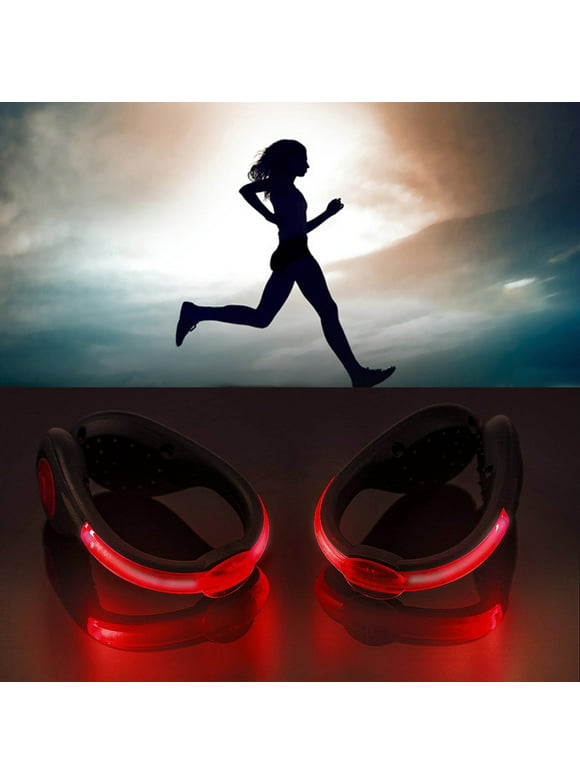 2pcs LED Shoes Clip Lights USB Charging Safety Clip Lights for Running Jogging Walking Biking