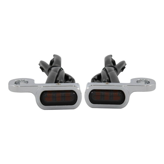 2pcs LED Turn Signal Lights Motorcycle Indicators Blinker Light 12V for Touring 2014 soft tail 2016-2017, fit, no modification