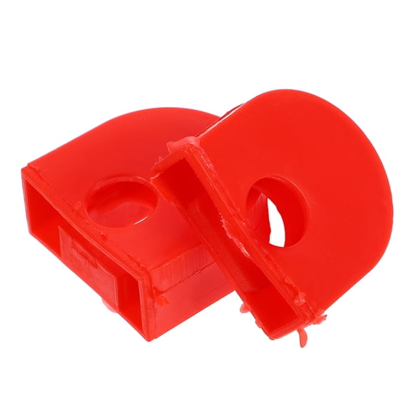 FONDOTIN 2Pcs Red Ladder Tie Rod Cover Replacement Hinge End Cap Ladder Accessory for Stability