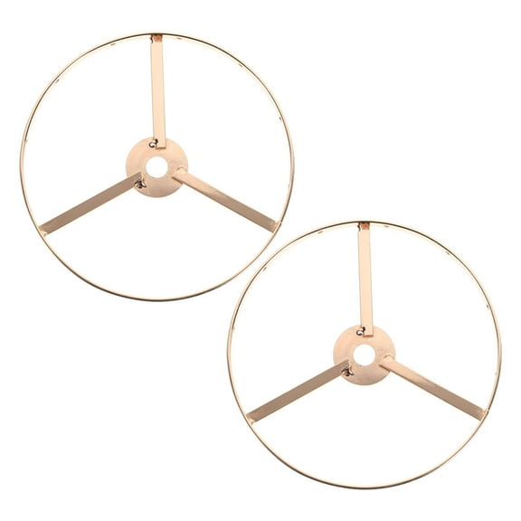 2pcs E27 Lamp Shade Holder Rings 13 CM Round Metal Craft Diy Drum Ceiling Lights Frame Support