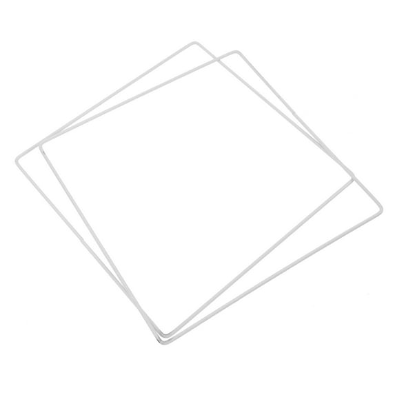 2pcs Lamp Shade Ring Square Vintage Lamp Shade Frame 25cm Iron Light Cage Guard