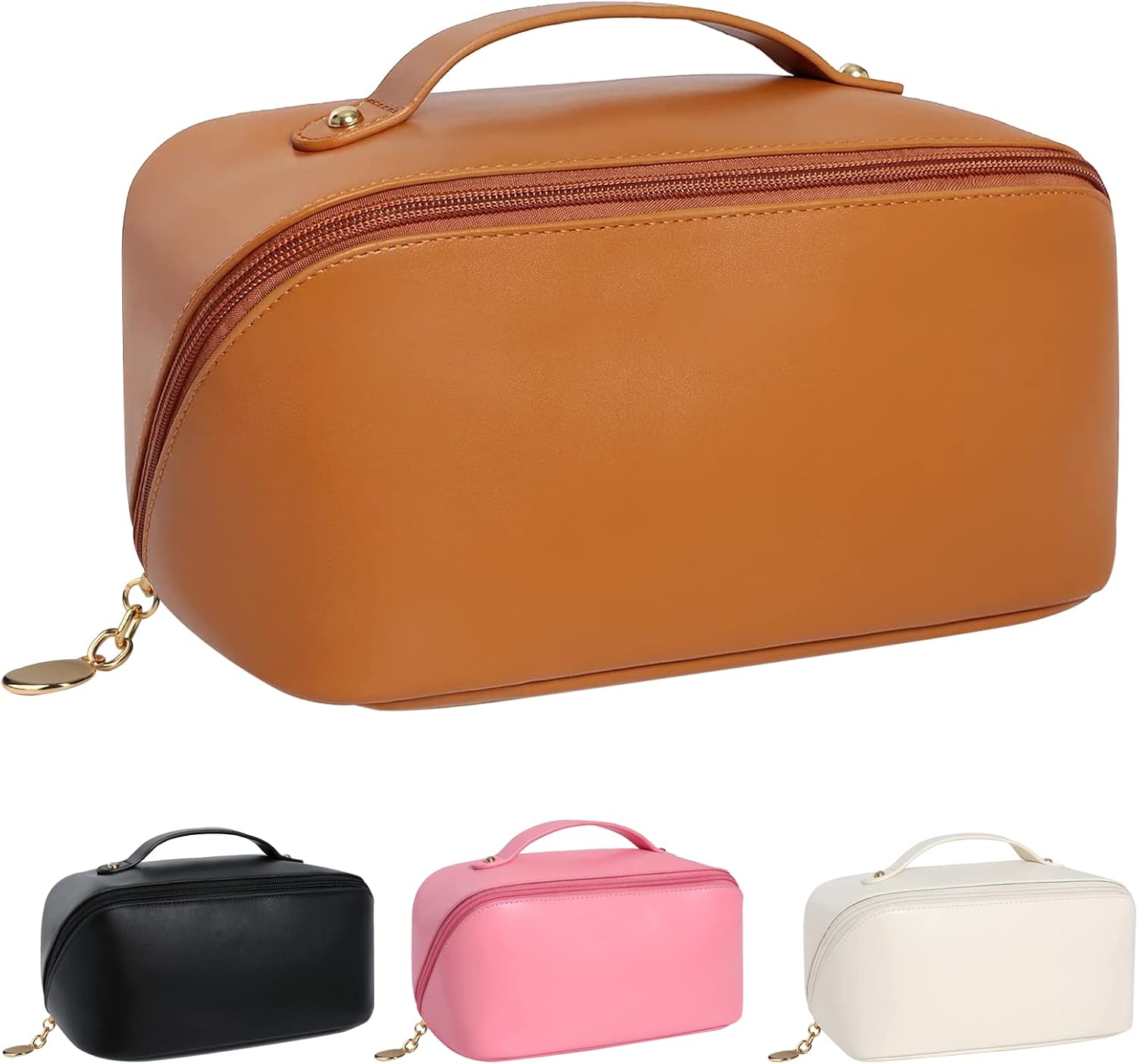 2pcs Large Capacity Travel Makeup Bags for Women, Cute Portable