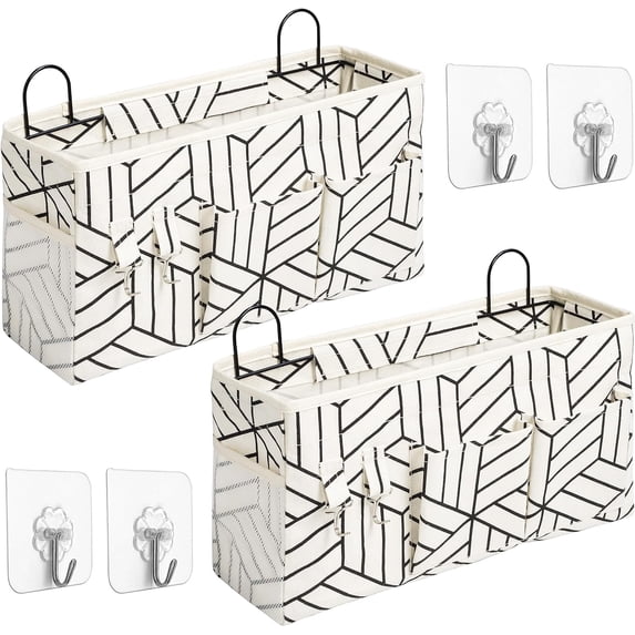 2pcs Large Wall Hanging Storage Bag, Door Closet Linen Fabric Pockets ... - Large Living Walls For Offices