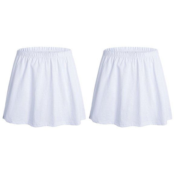 2pcs Layering Fake Lower Sweep Skirt Shirt Extender Sweater Half Length Skirt