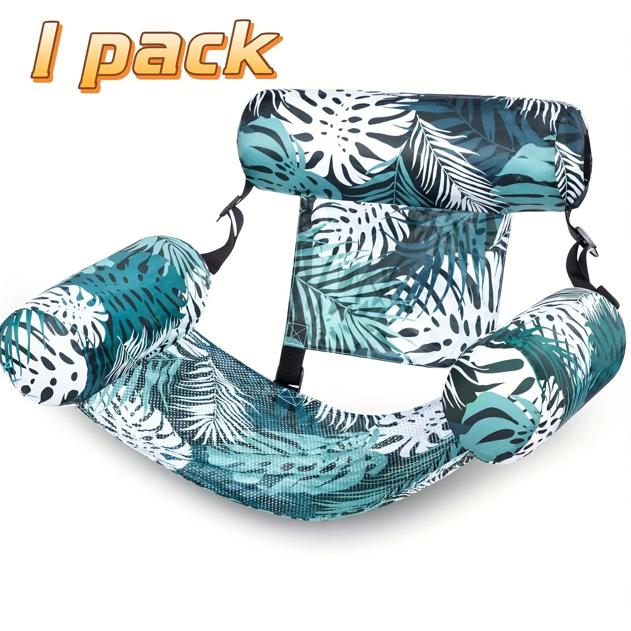 2pcs Leaf Design Floating Lounge Chair - Adult Inflatable Pool Chair ...