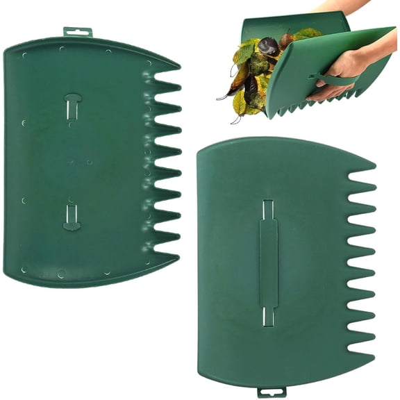 2pcs Leaf Scoops Hand Rakes,Leaf Grabber for Picking Up Yard Leaves Lawn,Garbage,Grass Clippings,Lightweight & Efficient Leaves Picker,Garden Shovel Tool Leaf-Claw Collector