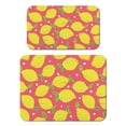 thumbnail image 1 of 2pcs Lemons and Bees Coffee Maker Mat - Bright Summer Design Non-Slip Kitchen Mat, Ultra Absorbent, 1 of 6