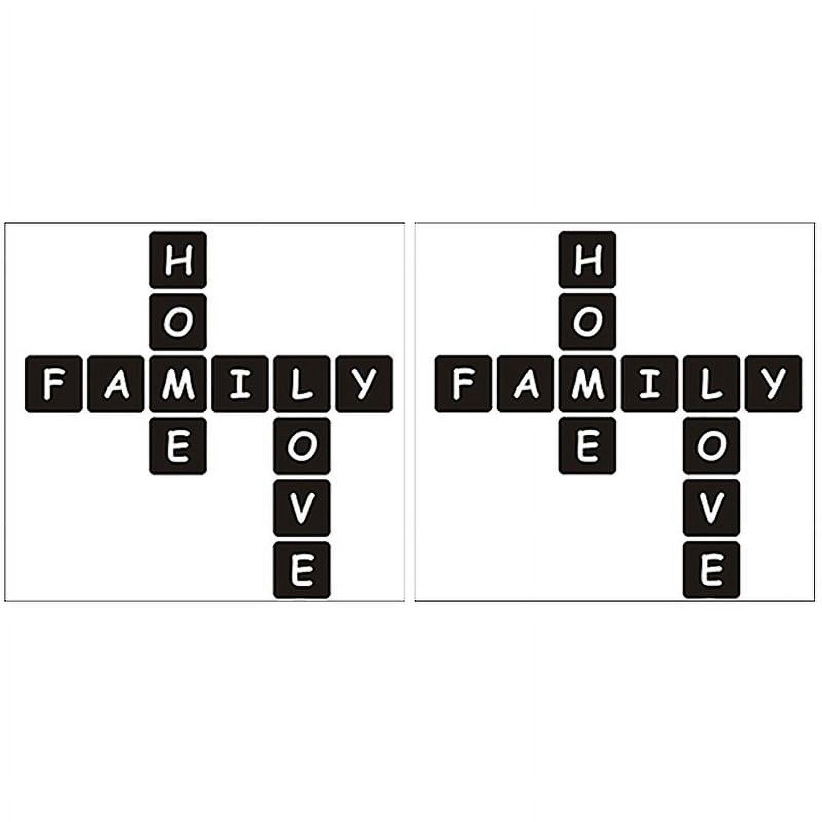 2pcs Letter Pattern Sticker