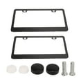 2pcs License Plate Frame Carbon Fiber Style Front and Back Car Licence