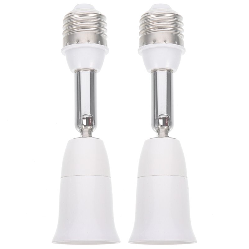 2pcs Light Bulb Socket Extender Bendable Light Socket Adapter Light Bulb Adapter(E27-E27)