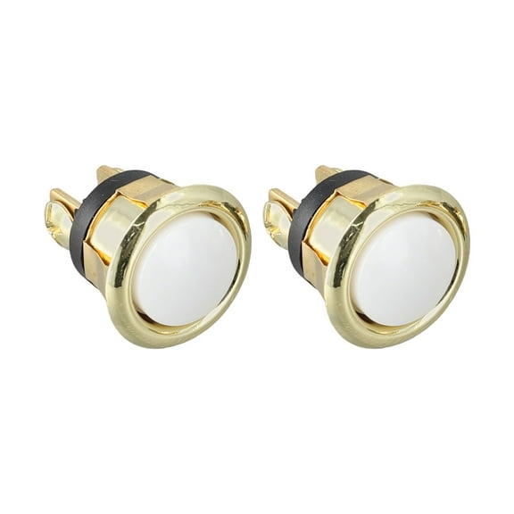 2pcs Lighted Doorbell Button Replacement Wired Doorbell Button Push White Light