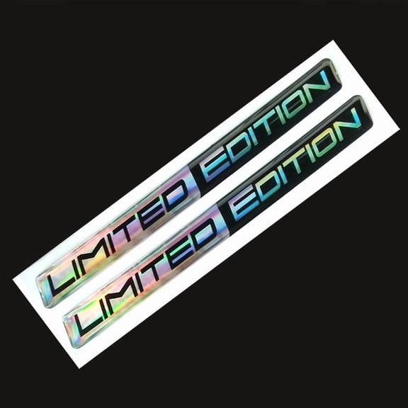 2pcs Limited Edition 3D Car Body Badge Sticker Trunk Emblem Decal Accessorie for Car Motorcycle Bike