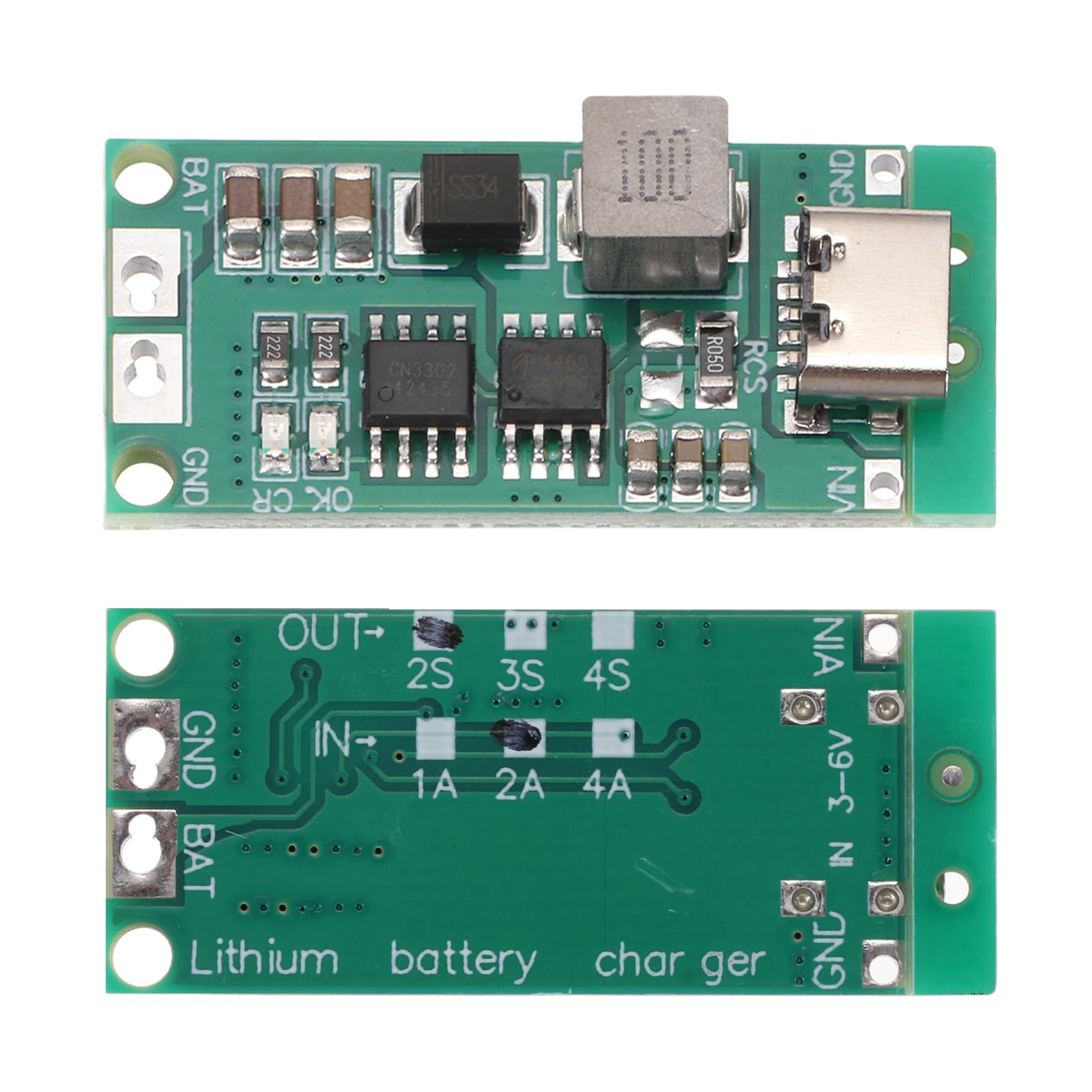 2pcs Lithium Battery Boost Charging Module 2S 3S 4S to 8.4V 12.6V 16.8V ...