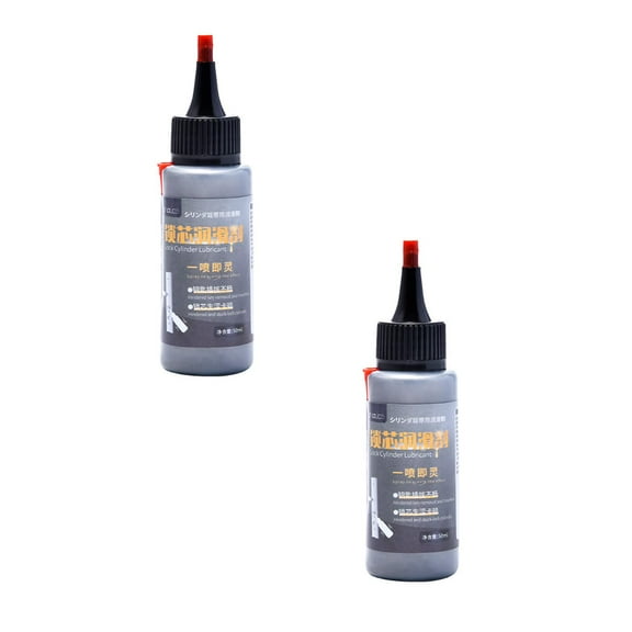 2pcs Lock-Ease Graphite Lock Lubricant – Prevents Freezing, Reduces Friction, No Residue, Protects Against Wear & Rust