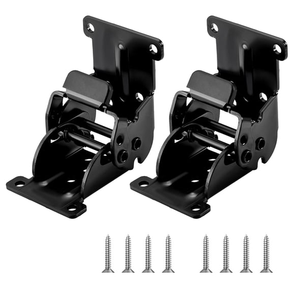 2pcs Locking Folding Hinges Concealed for Cabinets and Door Sturdy Iron Portable Furniture Hardware Easy Installion