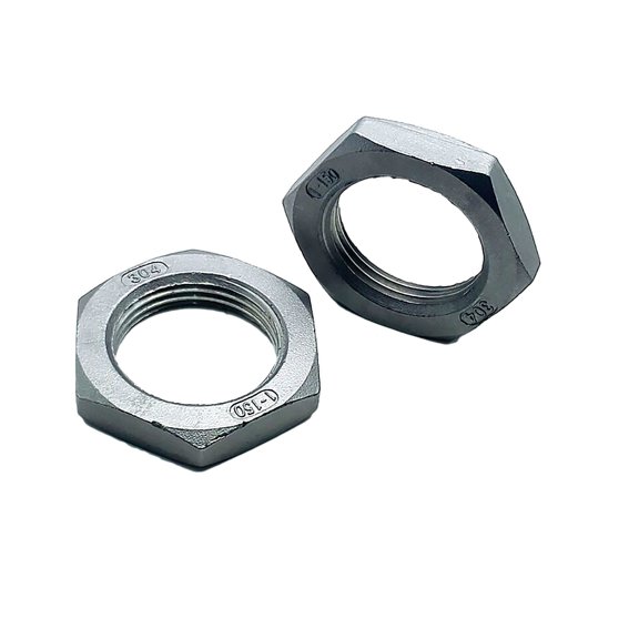 2pcs Locknut 1" NPT Stainless Steel Lock Nut Hex Nut