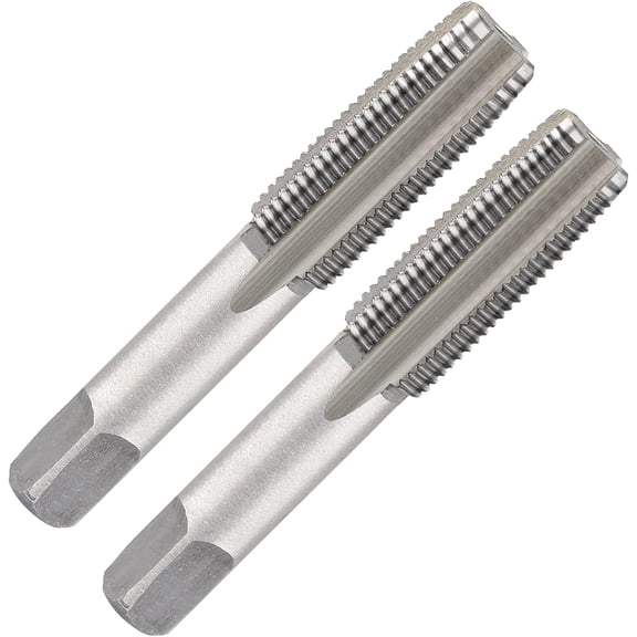 2pcs M10x1.0 Tap, M10 Metric Thread Tap Right Hand Thread Tapping Tool, HSS Thread Milling Taps (M10 x 1.0, Taper & Plug Tap)